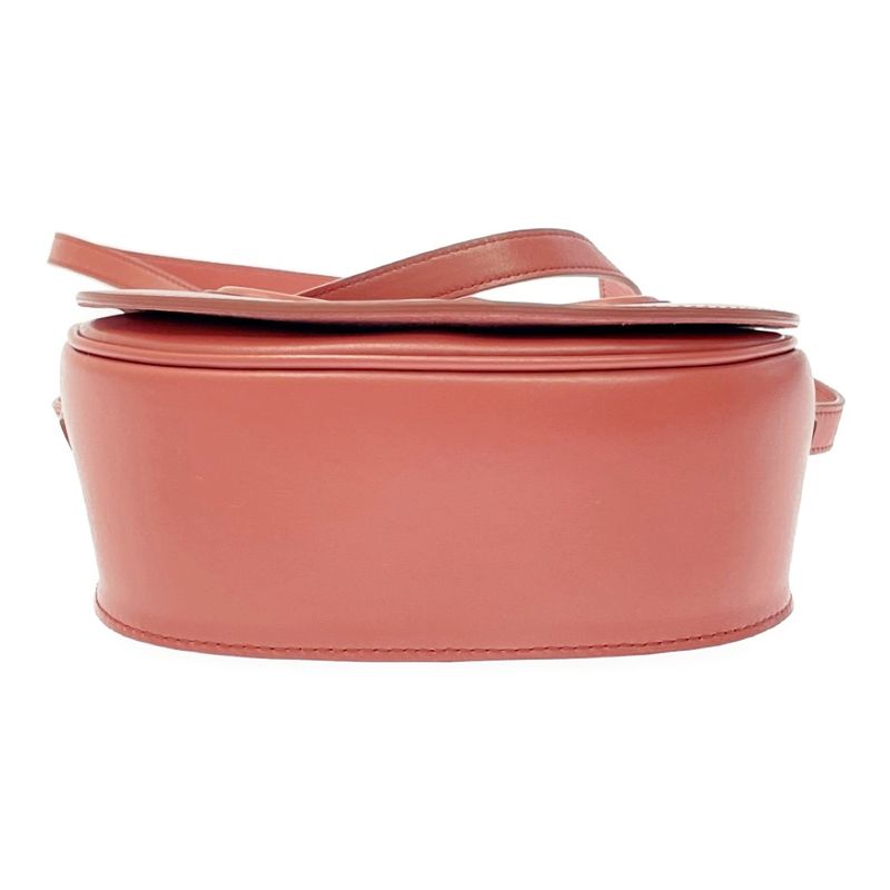 Celine Leather Folco Cuir Triomphe Shoulder Bag Lipstick 408622 Shoulder Bag