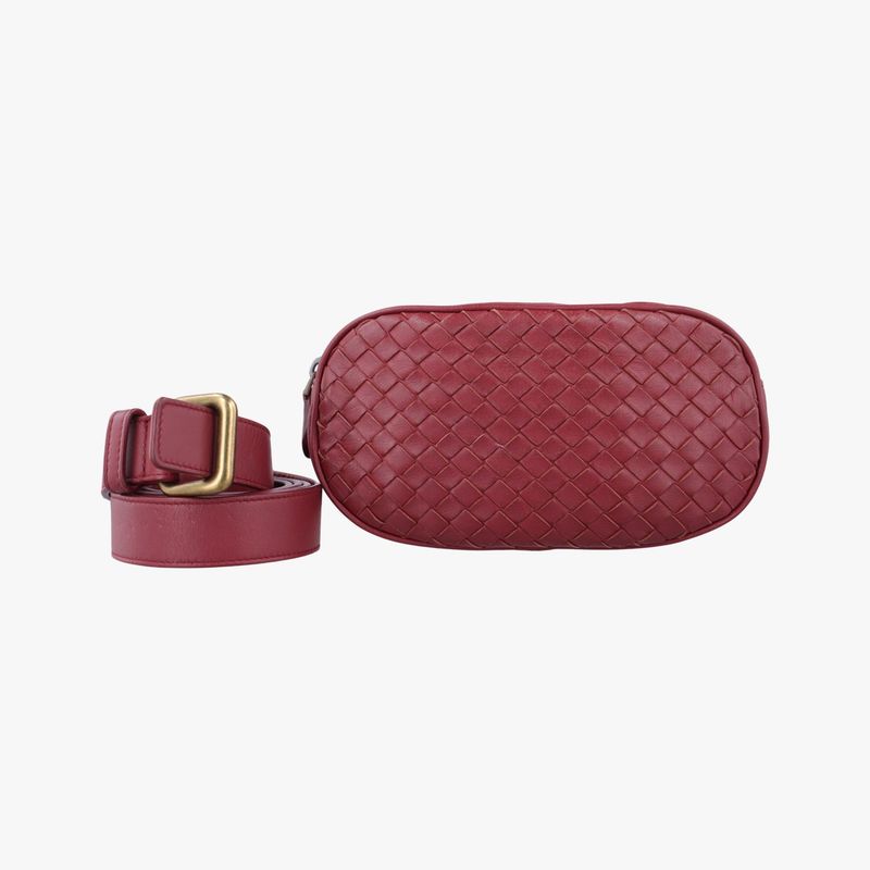 Bottega Veneta Intrecciato Burgundy Lambskin B07806689y