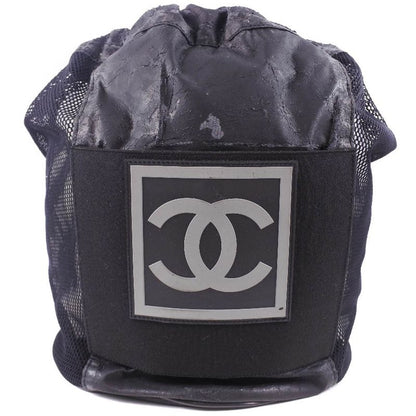 Chanel Basketball Sport Line Leather Black Unisex Shoulder Bag