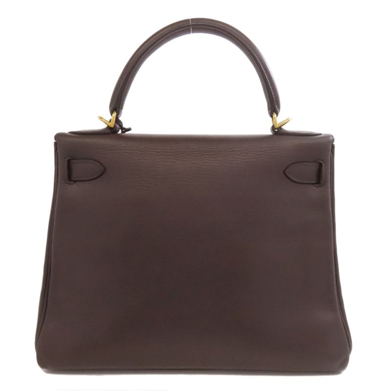 Hermes Kelly 28 Internal Stitching Gold Hardware Handbag Leather Women