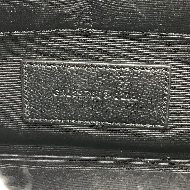 Saint Laurent Star Patchwork Metallic Leather Clutch Pochette Pouch Case