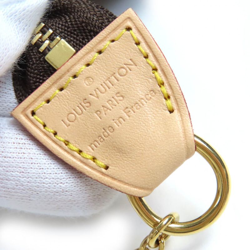 Louis Vuitton M58009 Mini Pochette Axessoire Monogram Canvas Nu Pouch Brown