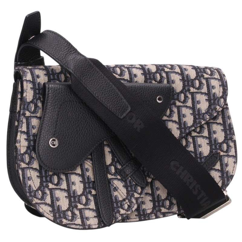 Dior Saddle Oblique Jacquard Calfskin Shoulder Bag Women