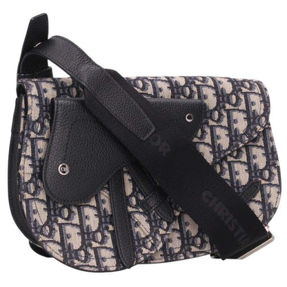 Dior Saddle Oblique Jacquard Calfskin Shoulder Bag Women