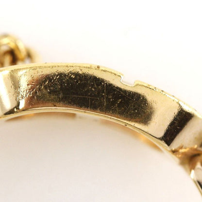 [dior] Christian Dior Star Gold Plated And Rhinestone #11 Ladies 2.6g Ring