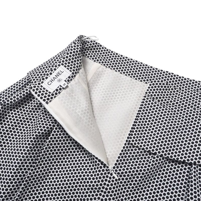 Chanel Setup Size 38 P60 CC Logo Coco Mark Button Short Sleeves Blouse Full