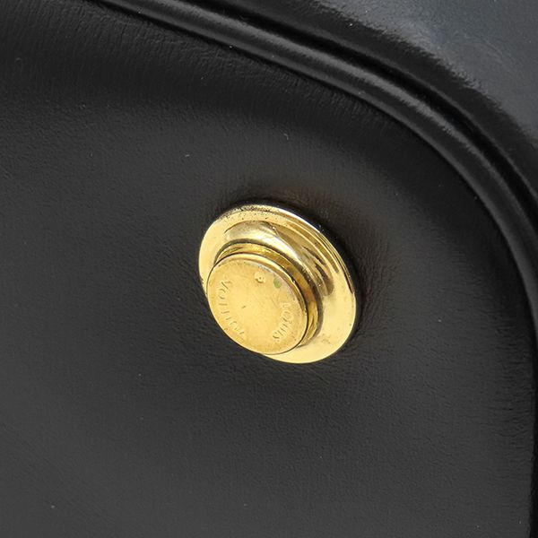 Louis Vuitton 2way Bag Ink Vanity PM Leather Black Gold Hardware Black Shoulder