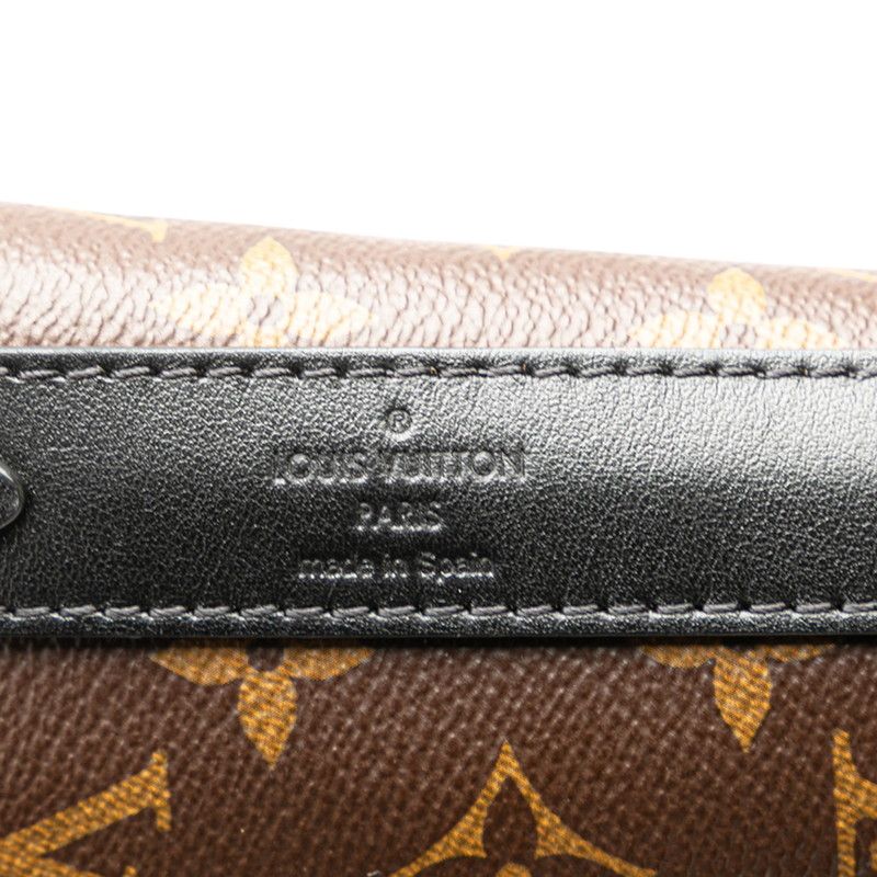 Louis Vuitton Monogram Macassar Weekend Tote PM M45734 Brown Black PVC Leather