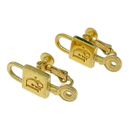 Dior GP Cadenas Motif Earrings Gold 445494 Earrings