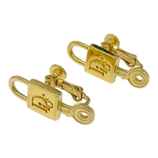 Dior GP Cadenas Motif Earrings Gold 445494 Earrings