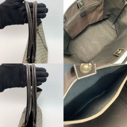 Gucci GG Supreme 197953 Beige X Brown Tote Bag