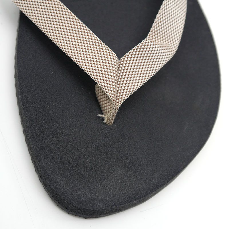 Hermes Flip Flops Isorella Black And Gray Approx H26cm (10.24in) X W10cm