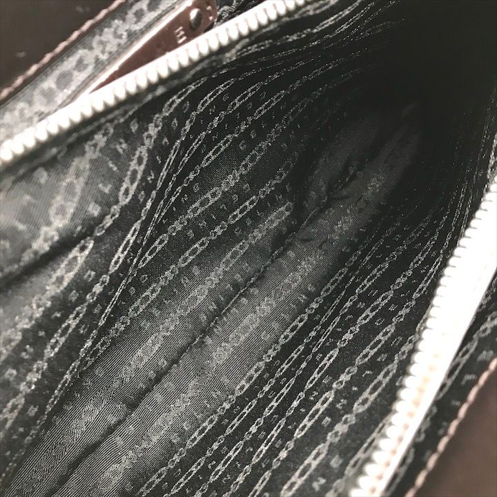 Celine Horse Carriage Signature Hand Tote Enamel Leather Brown