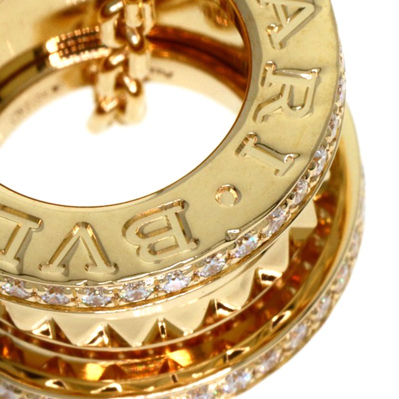 Bvlgari B-zero1 Bee Zero One Lock Diamond Necklace 18K Yellow Gold Ladies