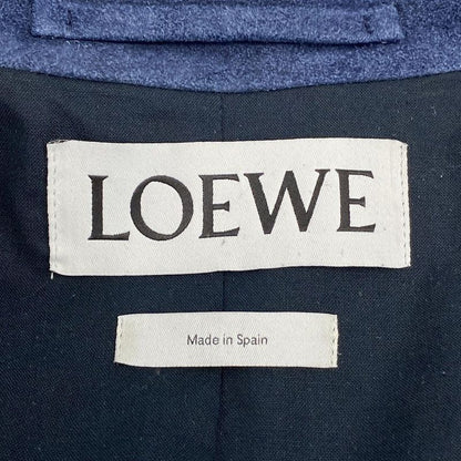 Loewe Blouson Size 52 Mens - Navy Suede/17139352100/h1268318ar