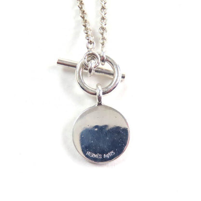 Hermes Amulet H Confetti Serie Necklace Pendant Accessory Ag925 Silver Weight