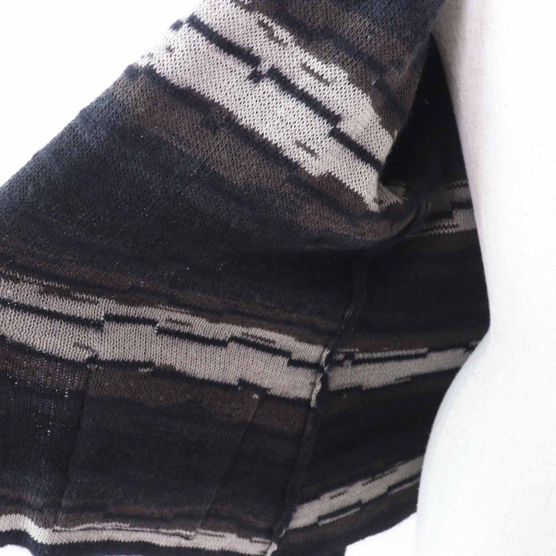 CHANEL 09A P36148 Wool Mohair Knitted Cardigan With Coco Mark Buttons Dark Navy