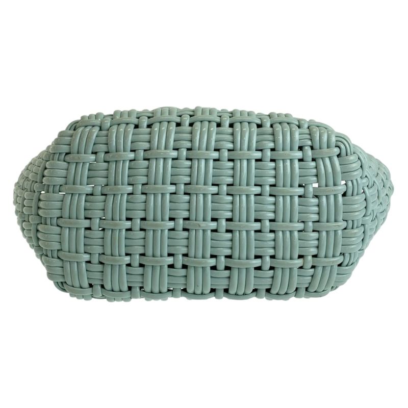 Balenciaga Enamel Basket Bistro XS Mint Green Silver Hardware 671342 Handbag