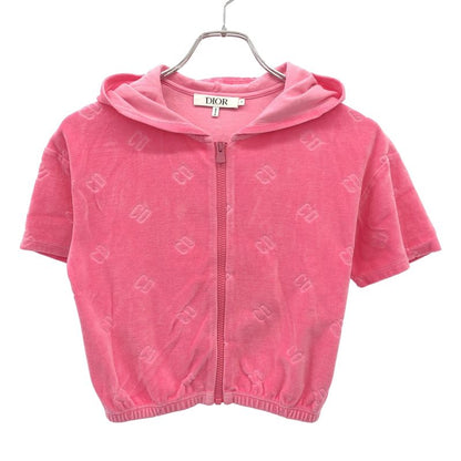 Christian Dior Kids CD Logo Velvet Hoodie and Shorts Setup 2wbb13care 2wbb13shte