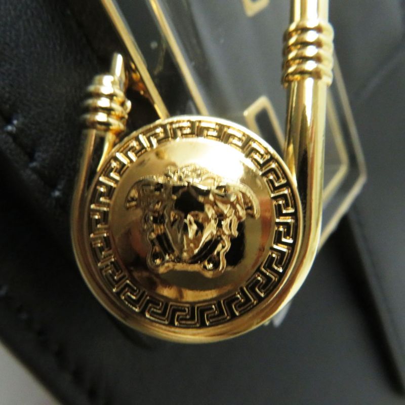 fendace Fendace Fendi X Versace Collaboration 8br801 Leather X Brooch 2WAY