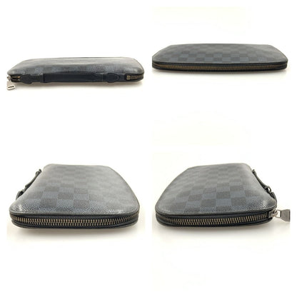 Louis Vuitton Damier Cobalt Atoll Travel Case Multi Case N63222 Black