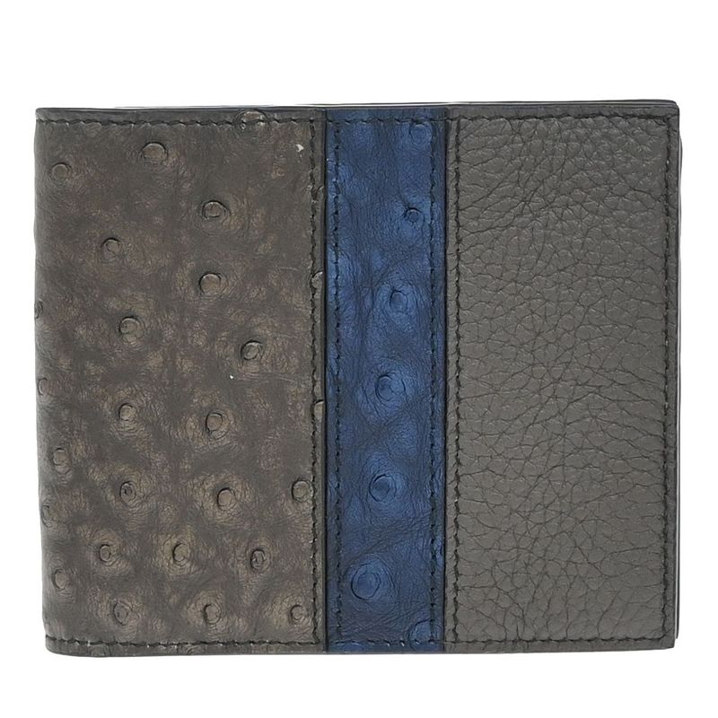 Bottega Veneta Billfold Wallet Gray Blue 60kb004