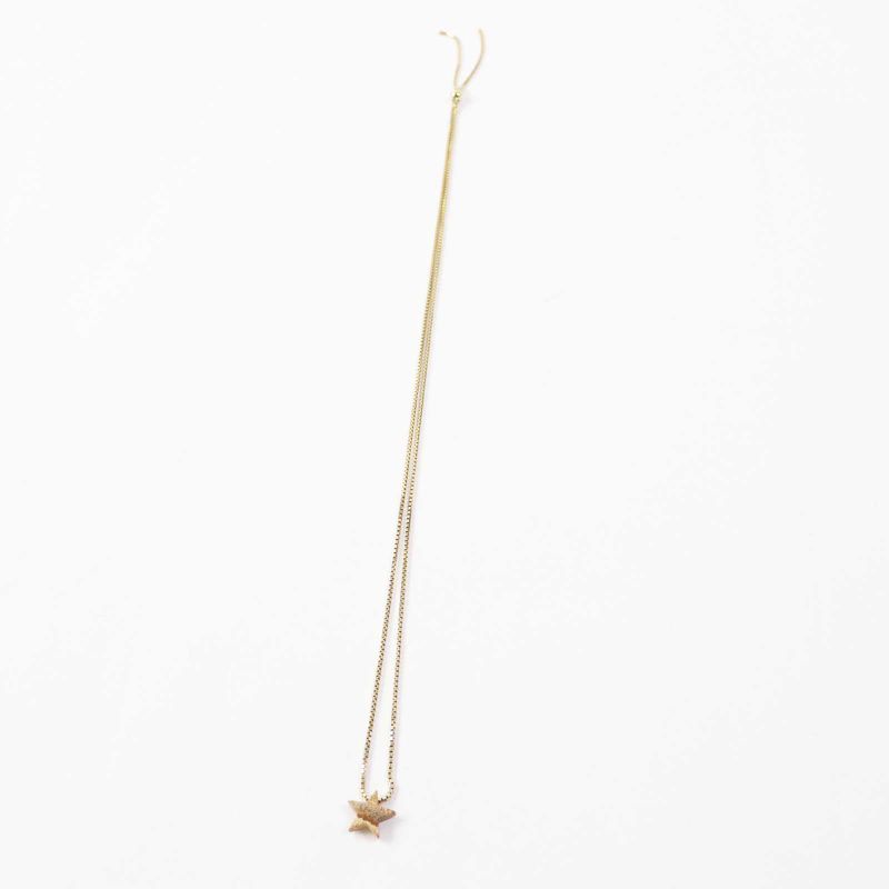 Bottega Veneta Ag925 Star Motif Necklace Brownish