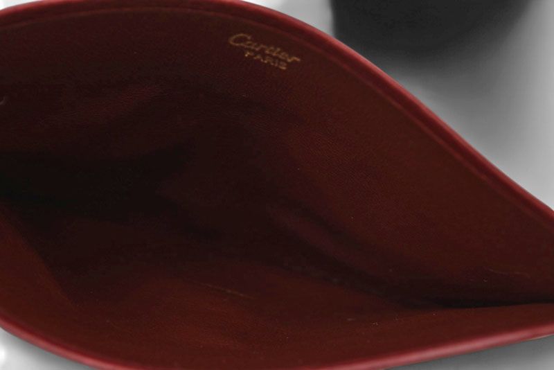 Cartier Card Case Vintage Cartier Mini Pouch Must De Cartier Bordeaux L3000015