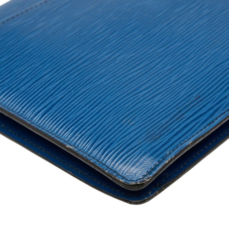 Louis Vuitton Epi Montaigne 27 Second Bag Clutch Bag M52655 Toledo Blue Leather