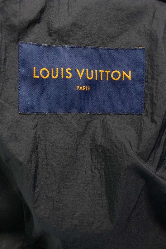 Louis Vuitton 2054 Heat Reactive Monogram Allover Leather Jacket Men's 48