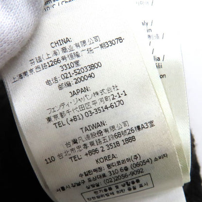 Fendi 2022 Fzx034 Cashmere Blend FF Logo Zucca Pattern Monogram Crewneck Long