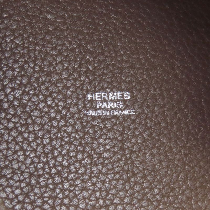 Hermes Picotin Lock PM Etape Silver Hardware Handbag Taurillon Women