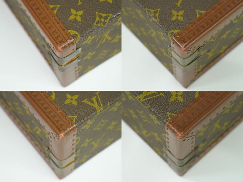 Authentic Louis Vuitton LV Cotteville 45 Monogram Trunk Travel Bag Handbag