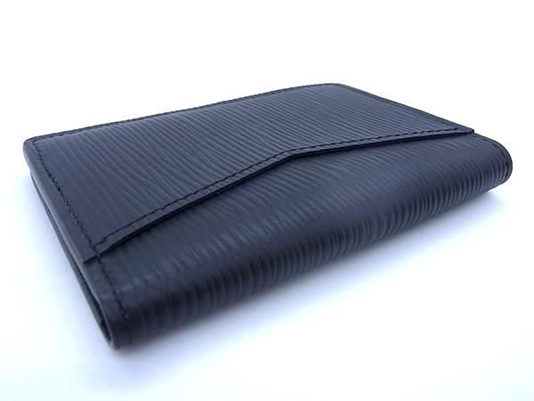 Pattern Louis Vuitton M60642 Epi Organizer De Poche Card Case Black Aw8678