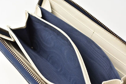 Unused Gucci Wallet Long Wallet GG Marmont GG Marmont White Navy 573810