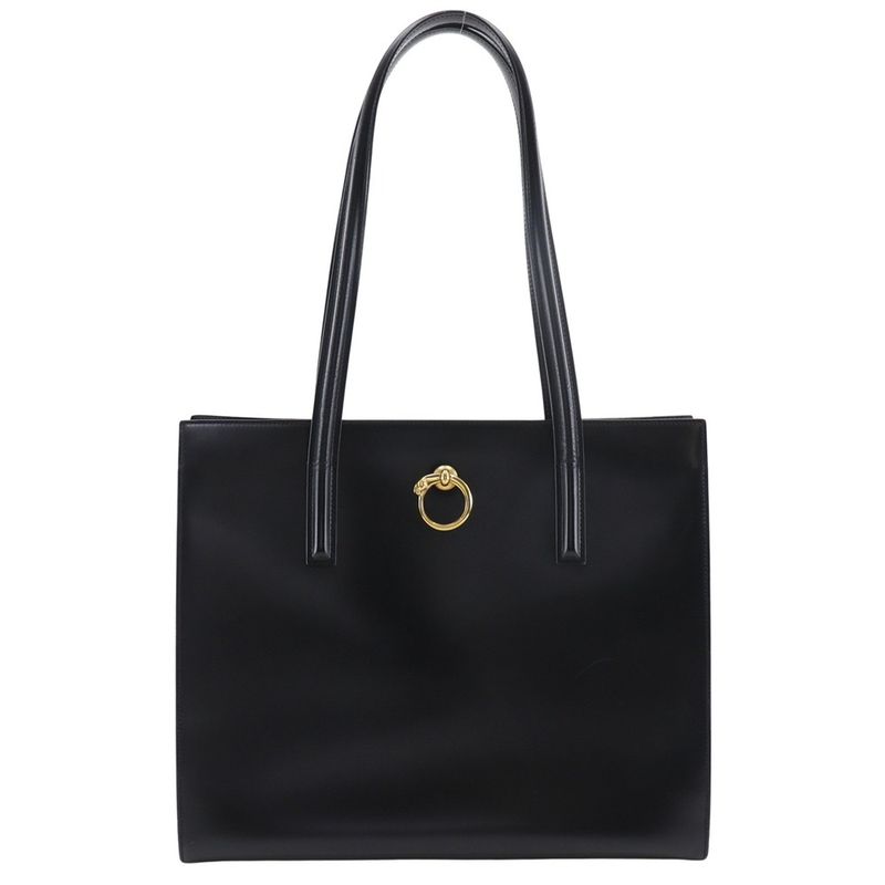 Cartier Panther Calf Black Women's Tote Bag