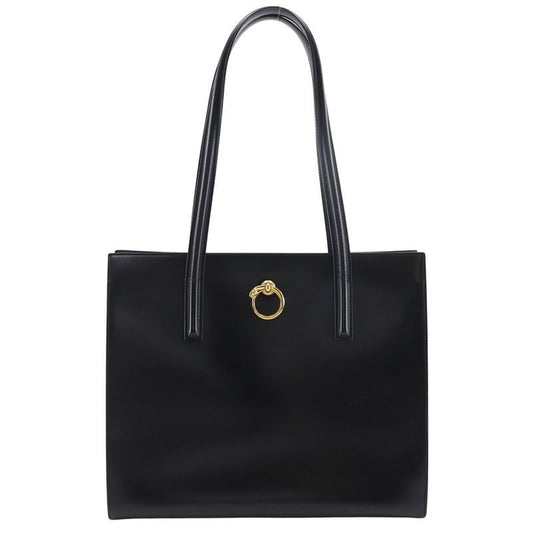 Cartier Panther Calf Black Women's Tote Bag