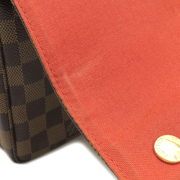 Louis Vuitton Shoulder Bag Naviglio Damier Ebene Canvas Damier Gold Hardware