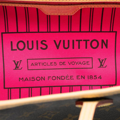 Louis Vuitton Tote Bag Neverfull - Inside Out MM Brown/rose Pondicherry