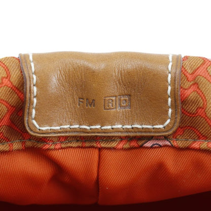Hermes Fourbi 20 Carre EN Cravates Silk And Vaux Varenia Brown/orange □R Ladies