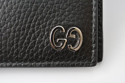 Gucci Wallet Fold Wallet 473916 Dorian Black Calf Leather