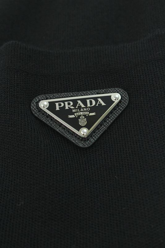 Prada 23SS Ump129 Triangle Plate Silk Blend Track Long Pants Men's 48