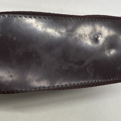 Gucci Handbag Bamboo 000 1998 0540 Nylon Brown Silver Hardware Women