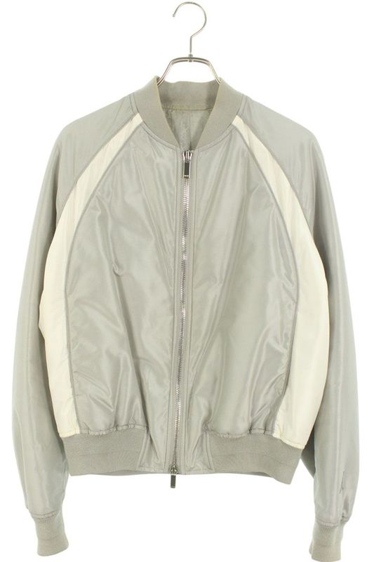 Dior 20AW 033c401a4805 Air Dior Logo Embroidered Zip-up Bomber Blouson Men 50