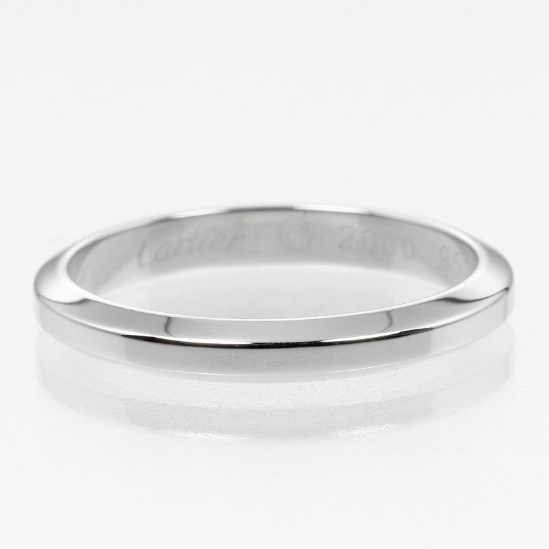 Cartier Declaration 3mm (0.12in) Model Pt950platinum 16.5 Men's 5.23g Ring