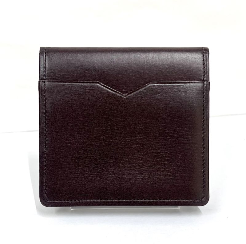 YVES Saint Laurent Coin Case Coin Purse Leather Brown 08bs304