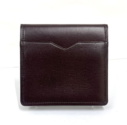 YVES Saint Laurent Coin Case Coin Purse Leather Brown 08bs304