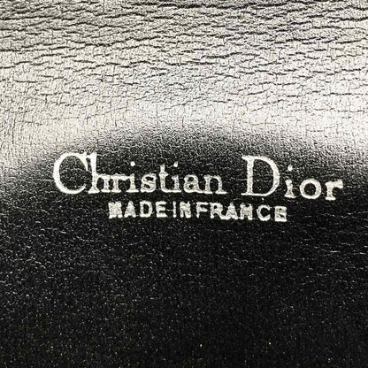 DIOR Shoulder Bag Chain Shoulder Black Canvas Trotter All Over Ladies Fashion