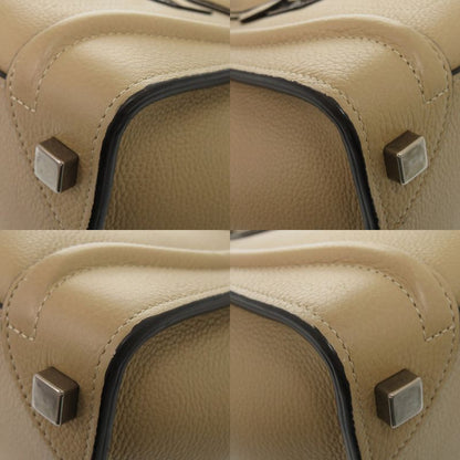 Celine Luggage Micro Shopper Leather Beige Handbag 1112 Celine