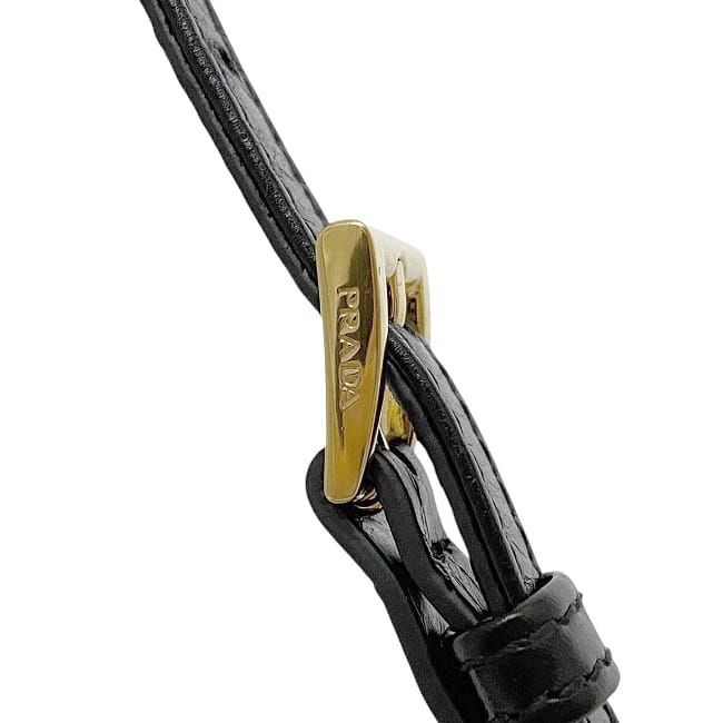 Prada Semi Shoulder Bag Black NERO Reedition2002